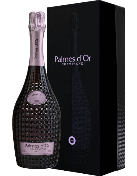 Шампанское Nicolas Feuillatte, "Palmes D'Or" Brut Rose, 2005, gift box