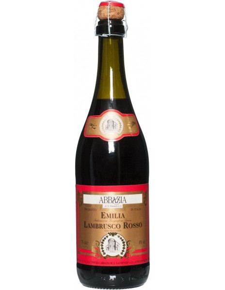 Игристое вино "Abbazia" Lambrusco Rosso, Emilia IGT