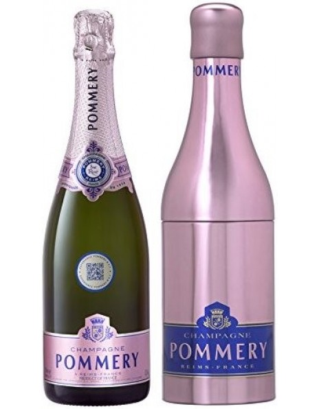 Шампанское Pommery, Brut Rose, Champagne AOC, metal box