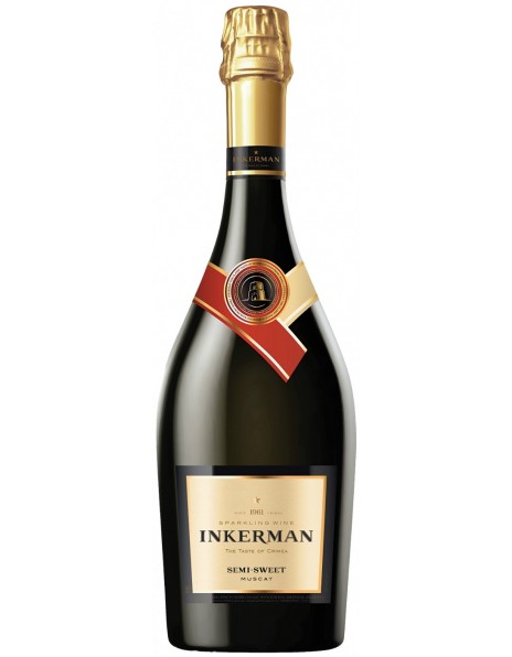 Игристое вино "Инкерман" Мускатное Полусладкое