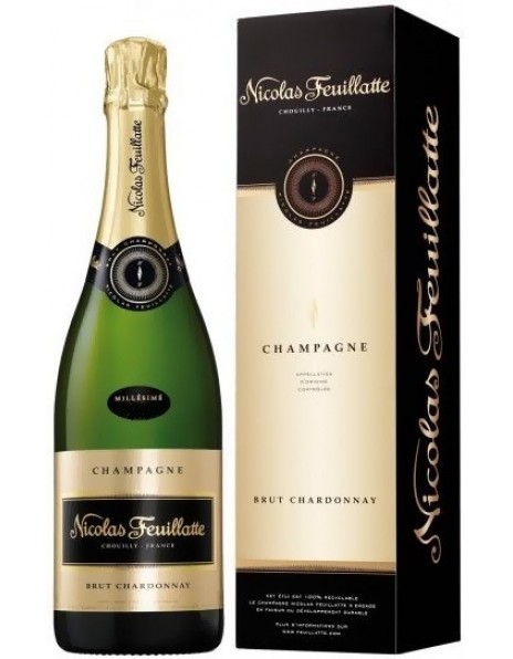 Шампанское Nicolas Feuillatte, Blanc de Blancs Chardonnay, 2006, gift box