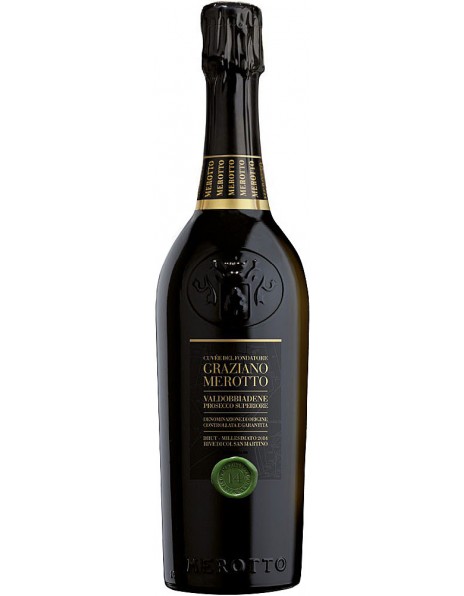 Шампанское Merotto, "Cuvee del Fondatore", Valdobbiadene Prosecco Superiore DOCG, 2013, 1.5 л