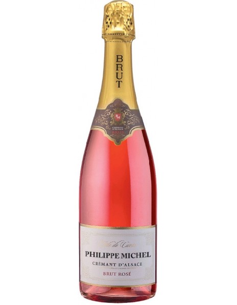 Игристое вино Arthur Metz, "Philippe Michel" Brut Rose, Cremant d'Alsace AOC