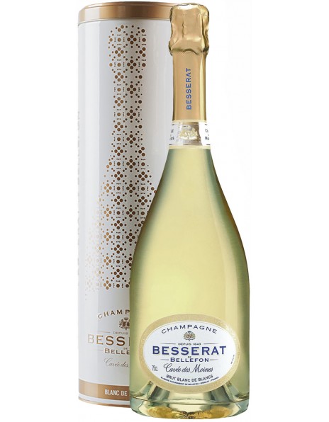 Шампанское Besserat de Bellefon, "Cuvee des Moines" Brut Blanc de Blancs, in tube