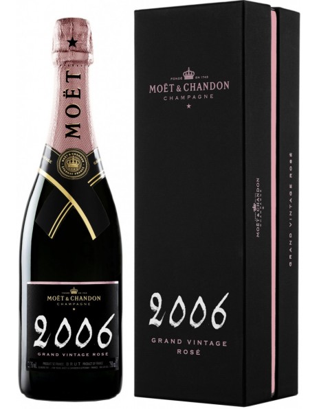Шампанское Moet &amp; Chandon, "Grand Vintage" Rose, 2006, gift box