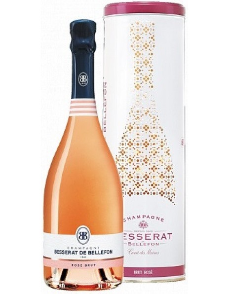 Шампанское Besserat de Bellefon, "Cuvee des Moines" Brut Rose, in tube