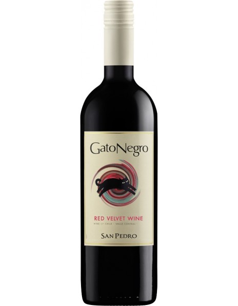 Вино San Pedro, "Gato Negro" Semi-Sweet Red, 2016