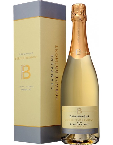 Шампанское Forget-Brimont, Brut Blanc de Blancs Premier Cru, Champagne AOC, gift box