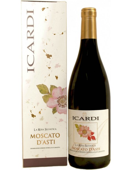 Игристое вино Icardi, "La Rosa Selvatica", Moscato d'Asti DOCG, 2015, gift box