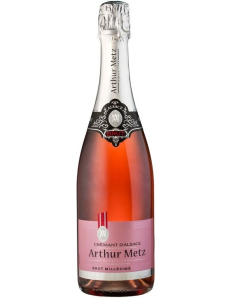 Игристое вино Arthur Metz, Brut Rose, Cremant d'Alsace AOP
