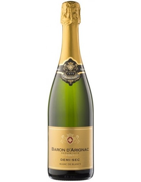 Игристое вино "Baron d'Arignac" Blanc de Blancs Demi-Sec