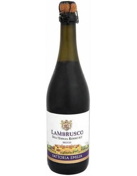 Игристое вино "Fattoria Emilia" Rosso Secco, Lambrusco dell'Emilia IGT