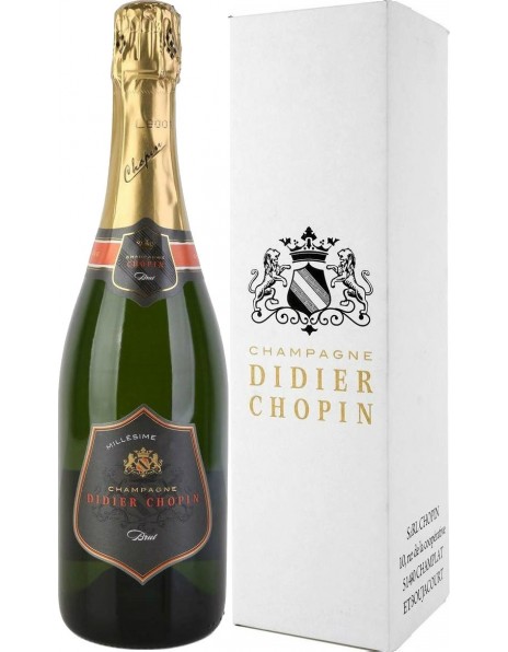 Шампанское Didier Chopin, Millesime Brut, Champagne AOC, gift box