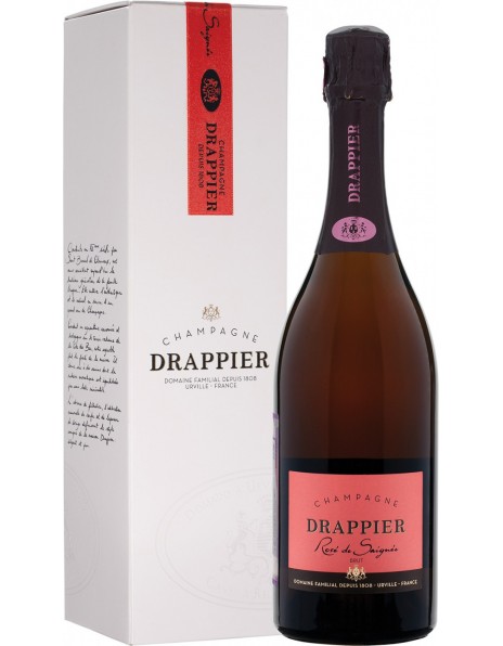 Шампанское Champagne Drappier, Brut Rose, Champagne AOC, gift box