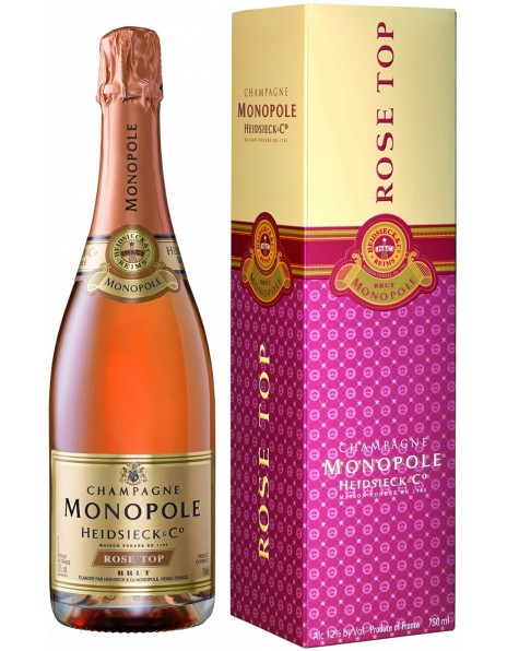 Шампанское Heidsieck &amp; Co, "Rose Top" Brut, Champagne AOC, gift box
