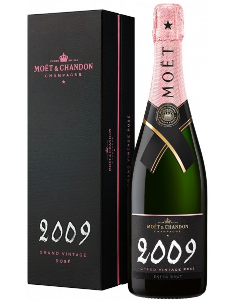 Шампанское Moet &amp; Chandon, "Grand Vintage" Rose, 2009, gift box