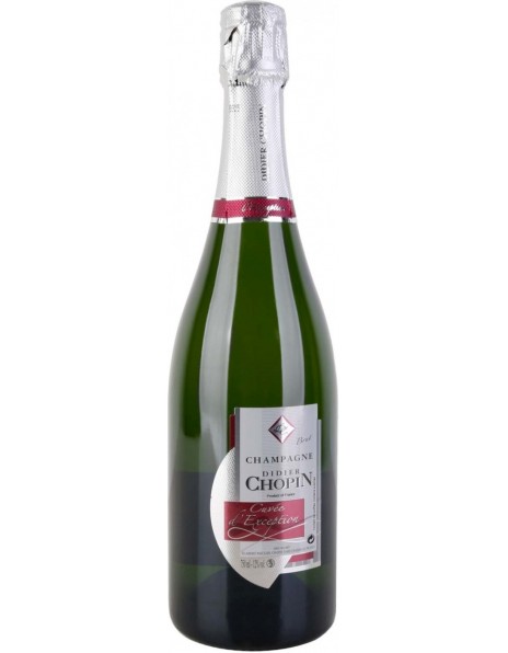 Шампанское Didier Chopin, "Cuvee d'Exception" Brut, Champagne AOC, gift box