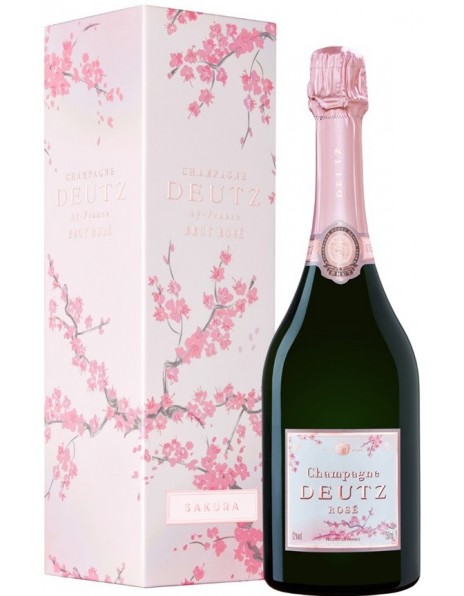 Шампанское Deutz, Brut Rose, gift box "Sakura"